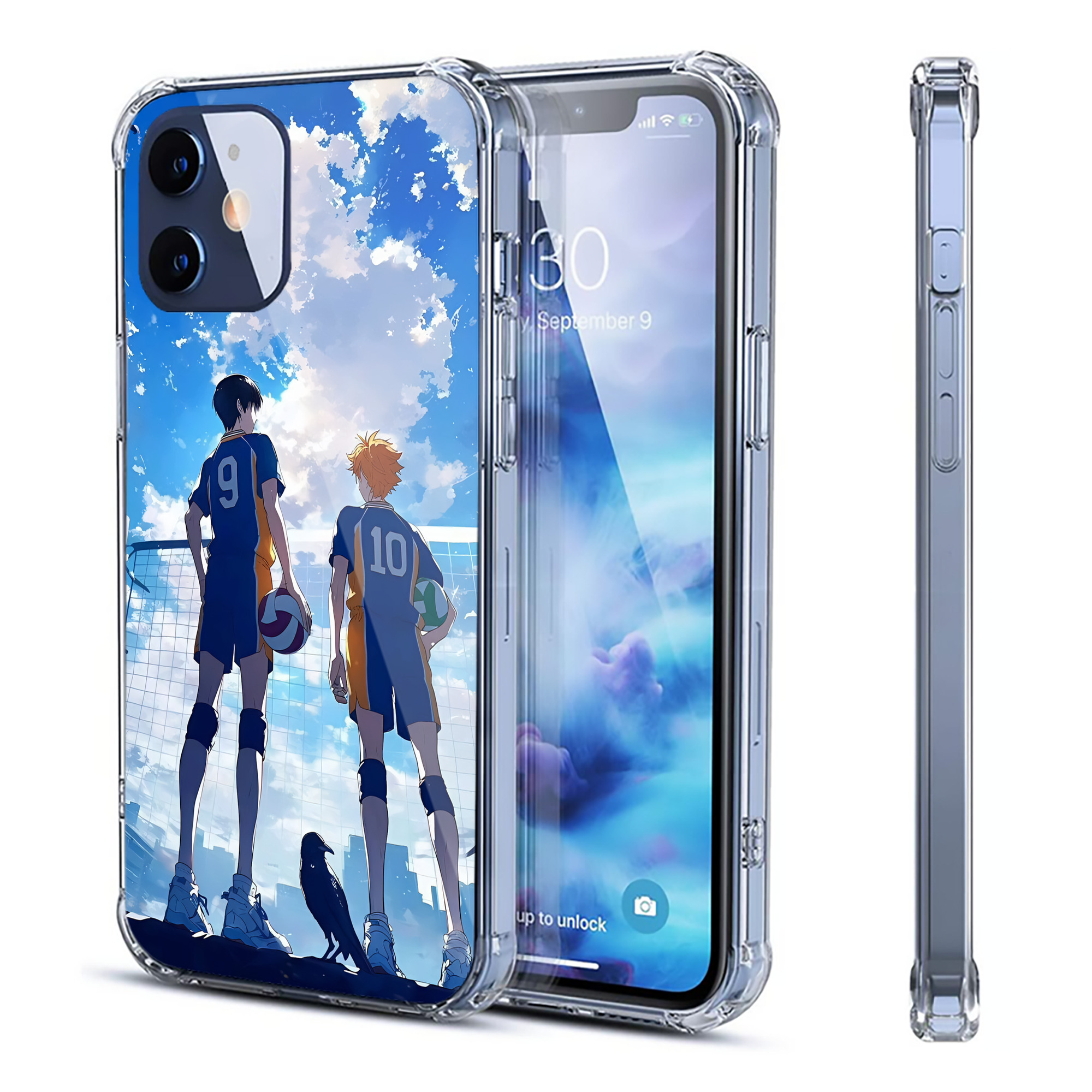 （画像用） ハイキュー!! Haikyu!! 【iPhone 12シリーズ対応】透明スマホケース（クリアソフトケース）